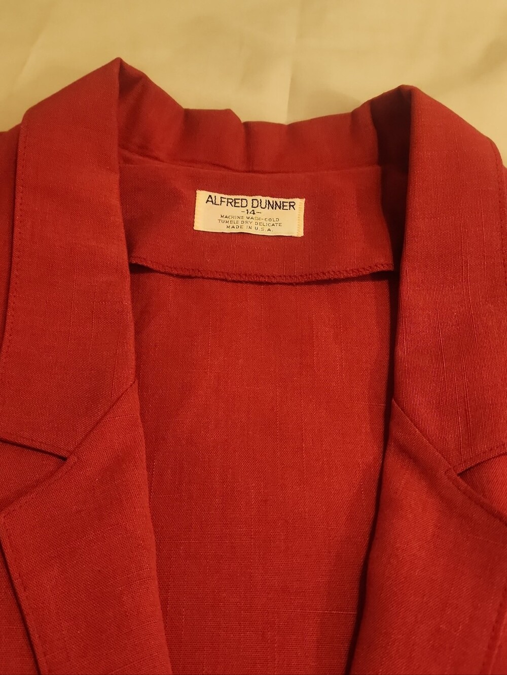Alfred Dunner Crimson Red Blazer